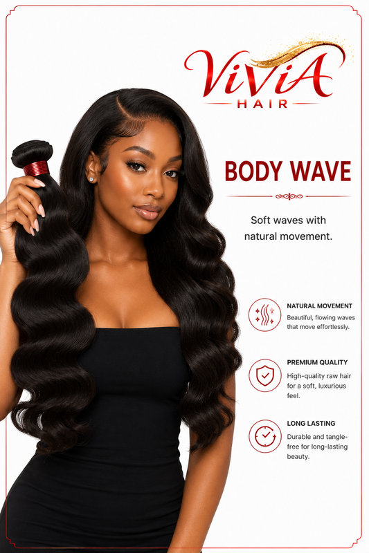 Vivia Hair Brazilian Raw Textures Bundles (10"–40") – Full & Thick