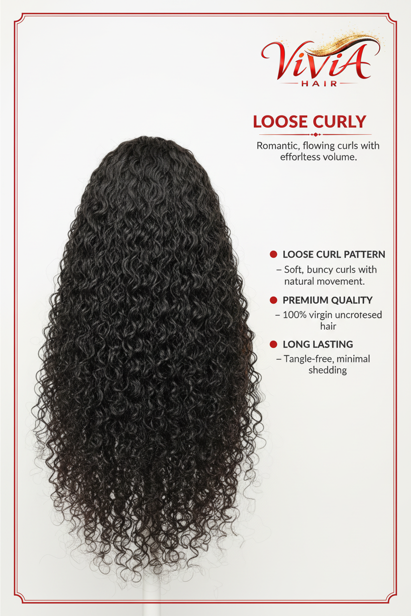 Vivia Hair Premium Quality 180% Density 5x5 Glueless Wigs