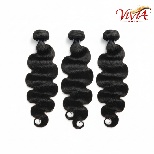 VIVIA HAIR Body Wave Bundles Clean White